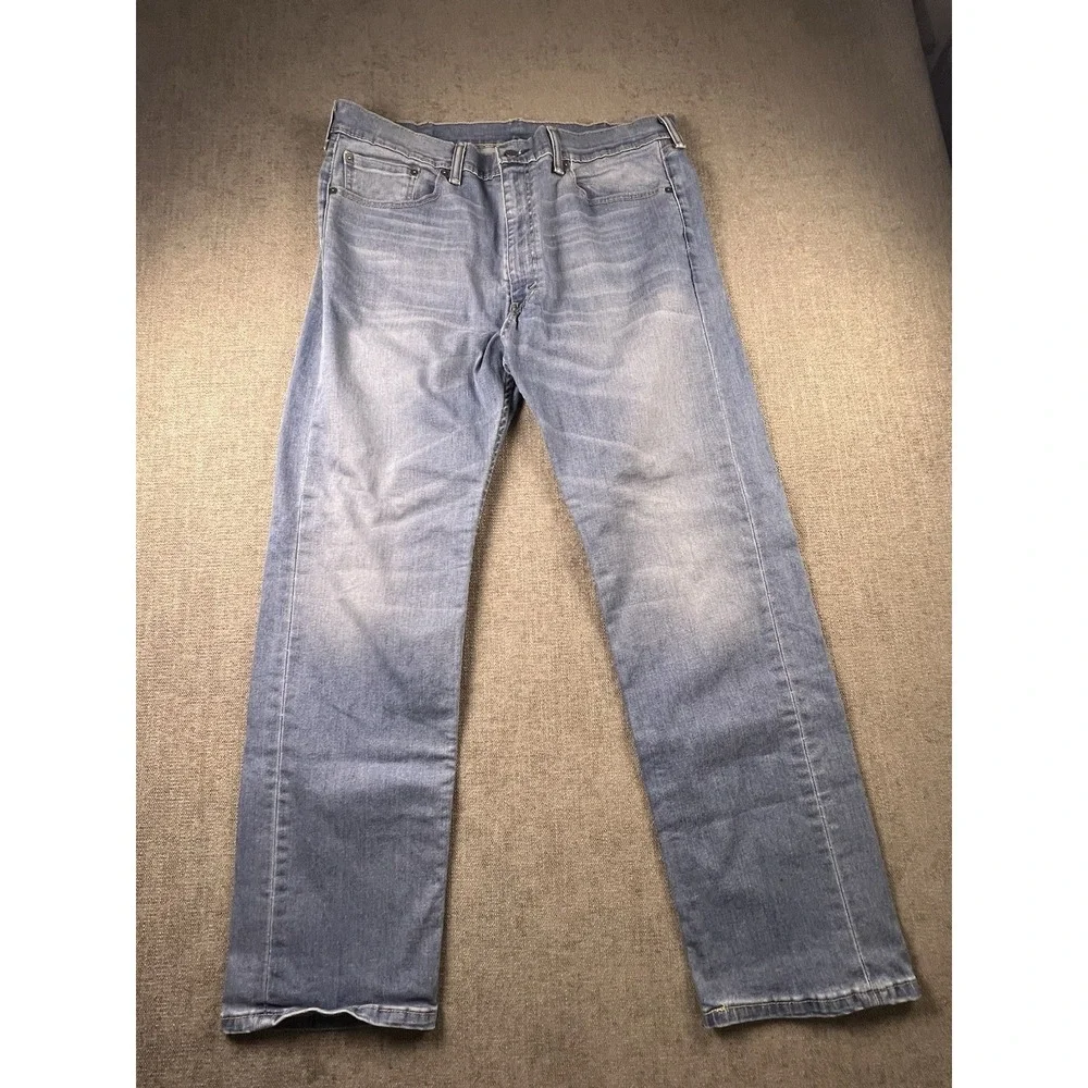 Levi's‎ 505 Jeans Men's 38x30 Blue Straight Stretch Biker Casual